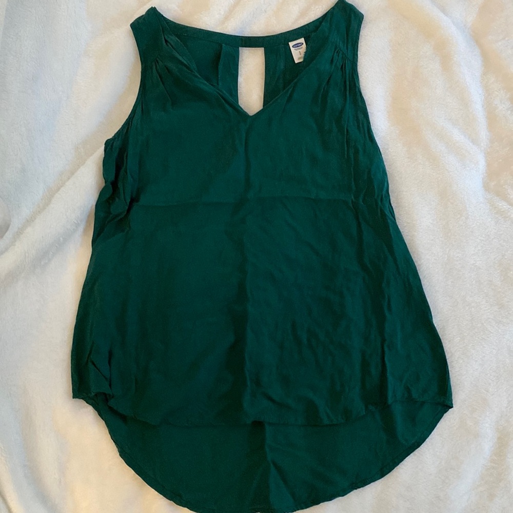 Emerald green keyhole back tank